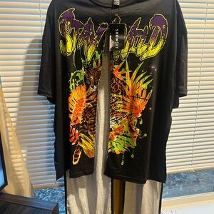 SHEIN Black Graphic women Shirt